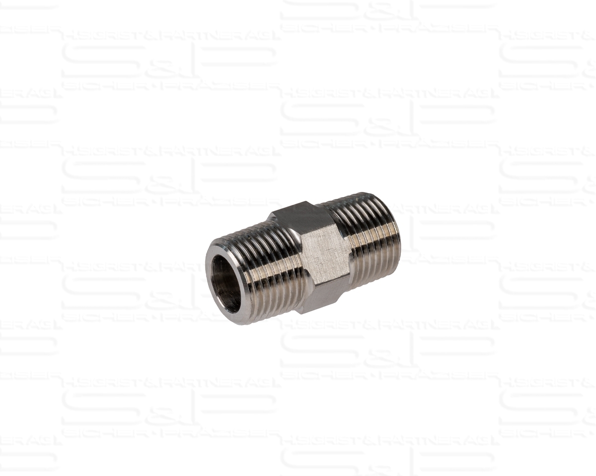 Adaptateur fileté INOX, filetage R3/8" (m.), R3/8" (m.)