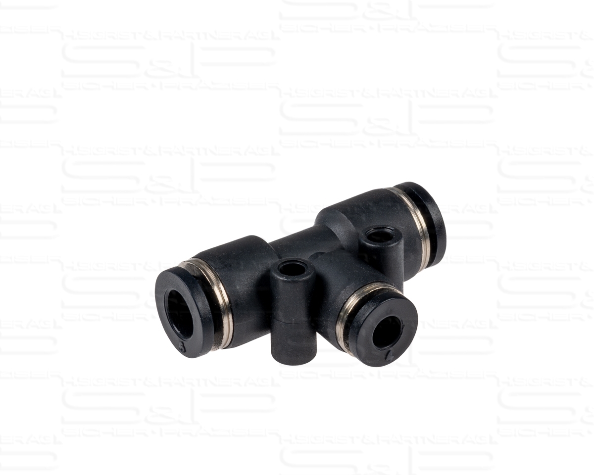 Steckverbindung, 6/4 mm, 6/4 mm, 4/2 mm Schlauch (T-Stück)