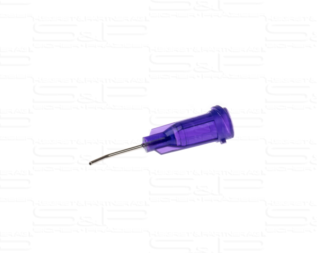 Dispensing tip, angled 45°, s. 21, purple, ½"