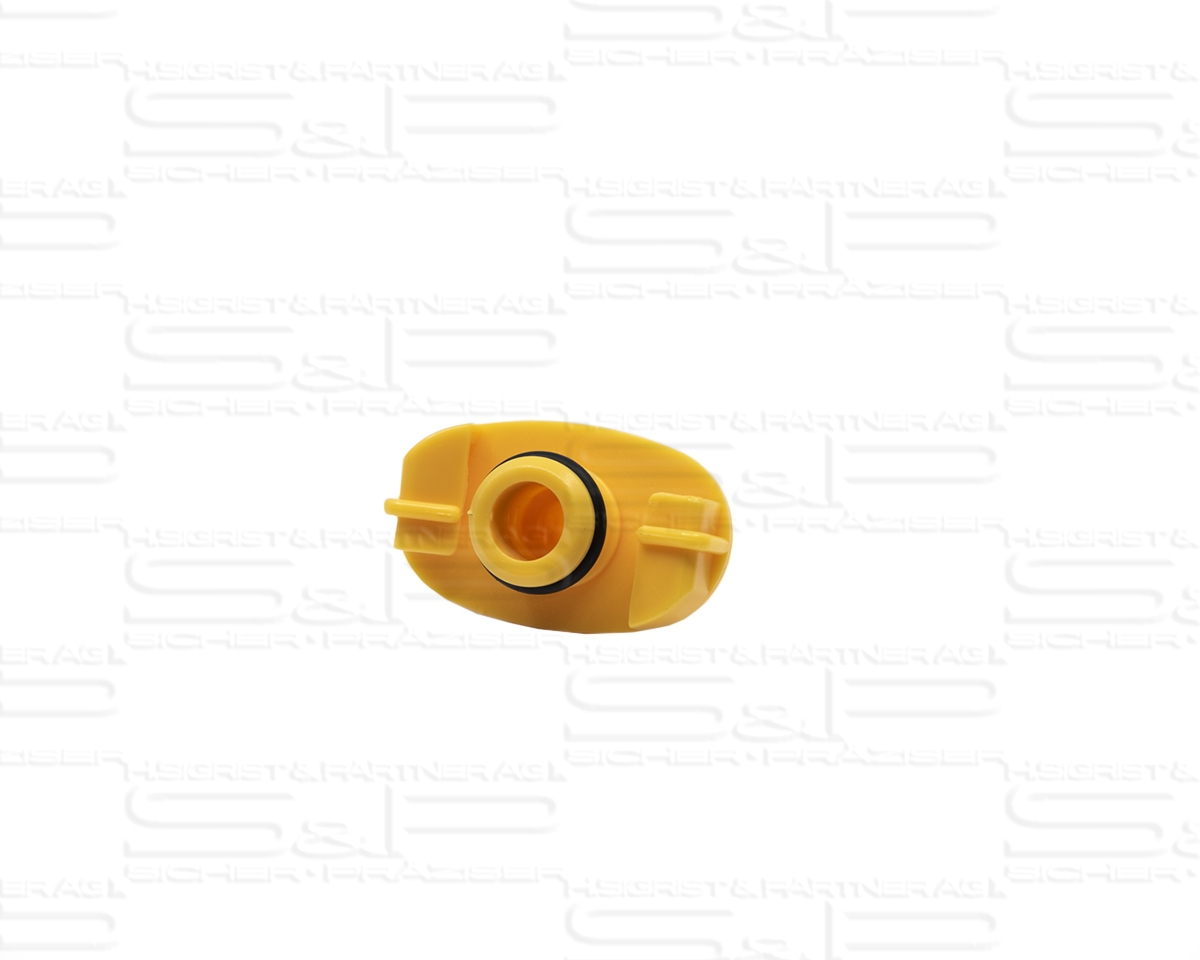 Adapter head, spare part, yellow, 10 cc