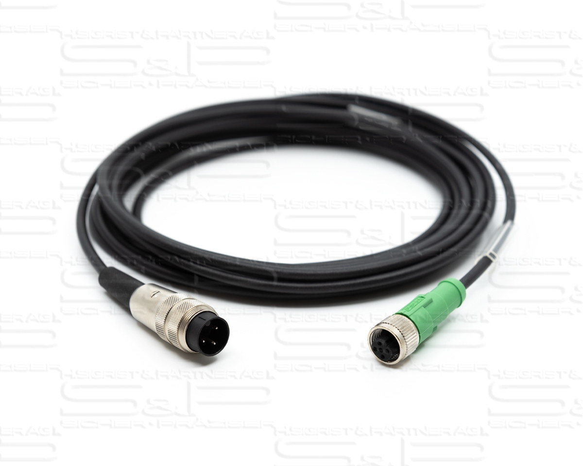 Sensor connection cable M12, Preeflow EC-200B/K em