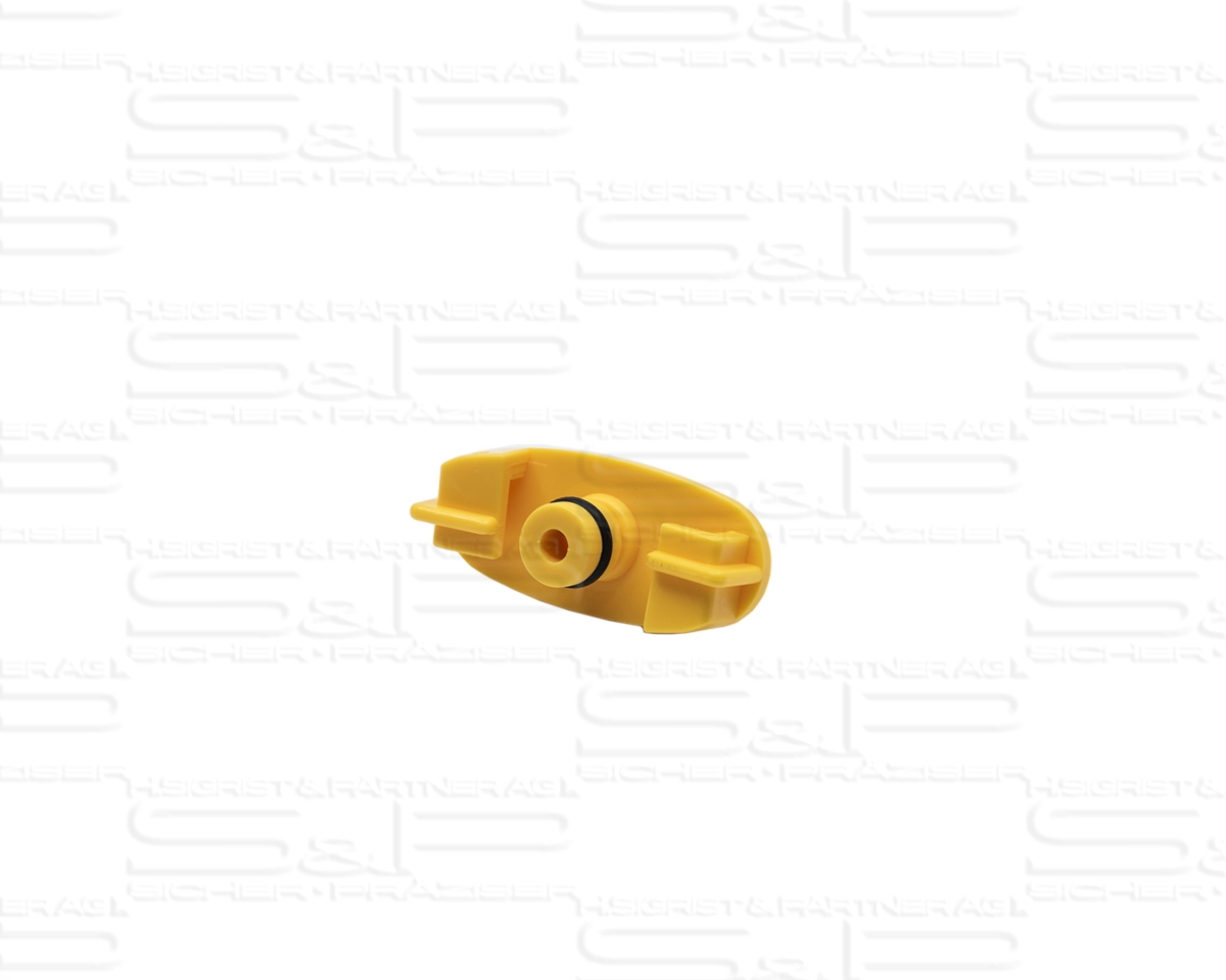 Adapter head, spare part, yellow, 3 cc
