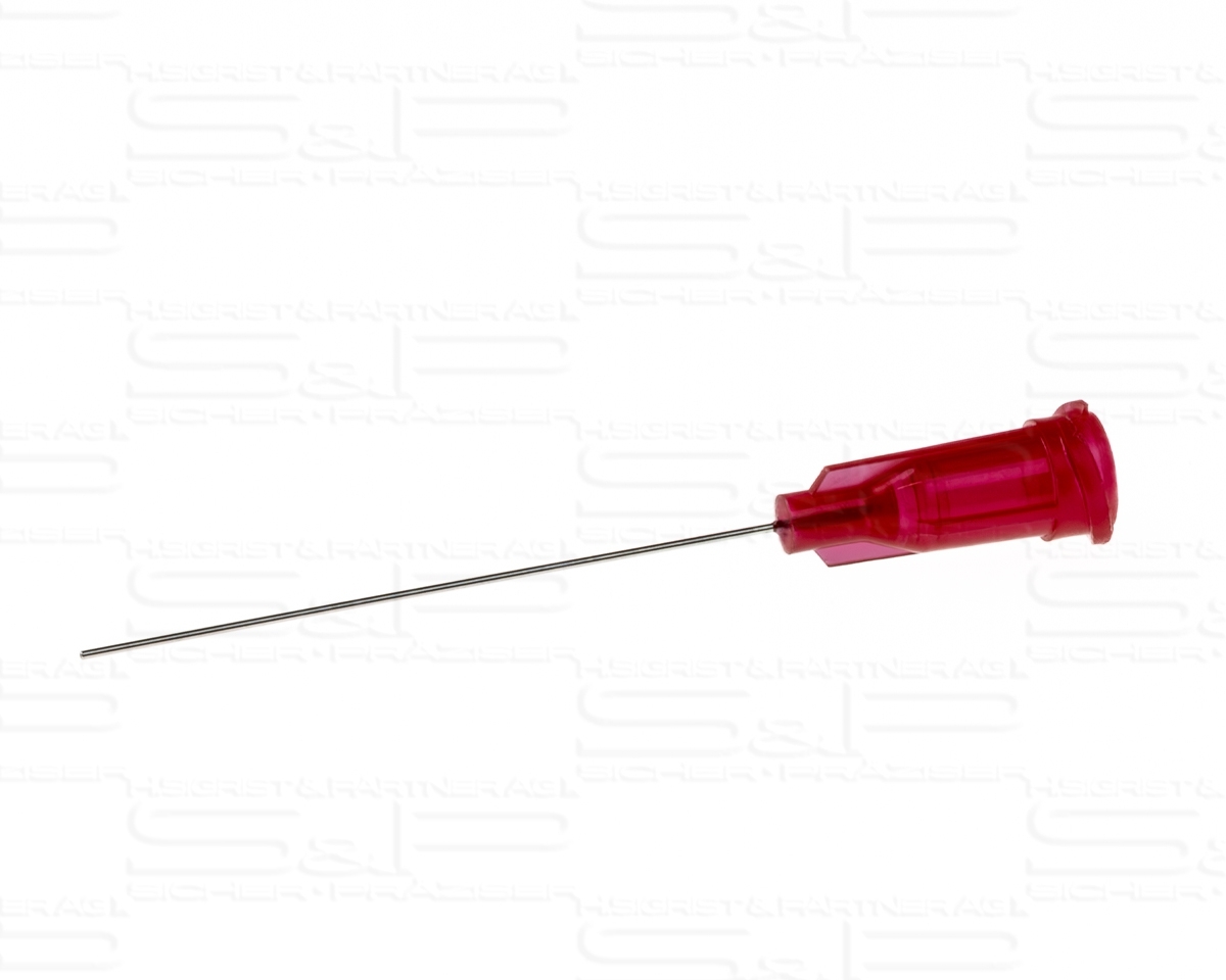 Dosiernadel, gerade, Gr. 25, rot, 1.5"