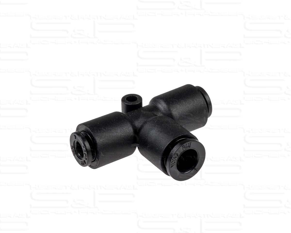 Push-in fitting, 4/2 mm, 4/2 mm, 6/4 mm hose (T-piece)