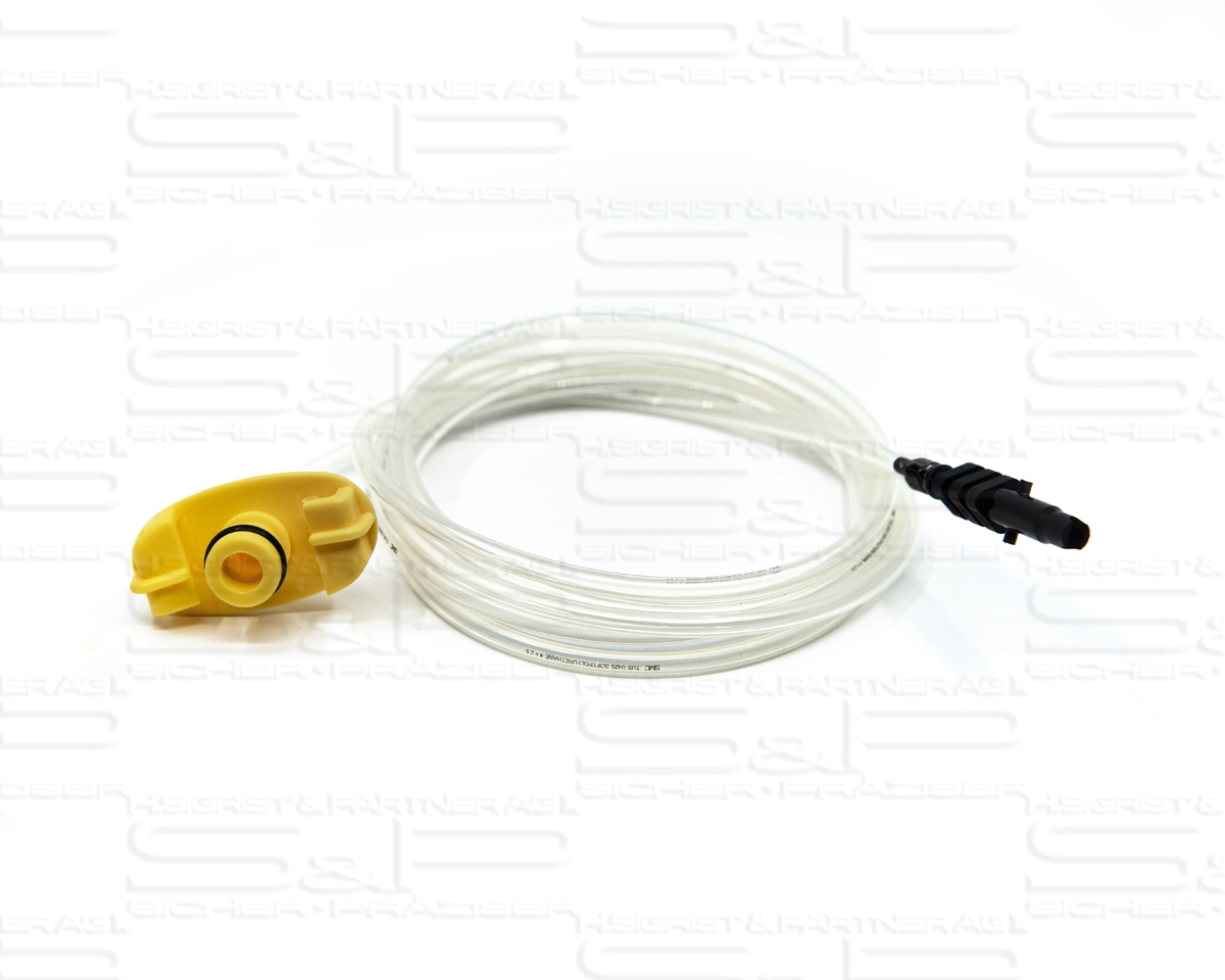 Syringe barrel adapter, yellow, 5 cc
