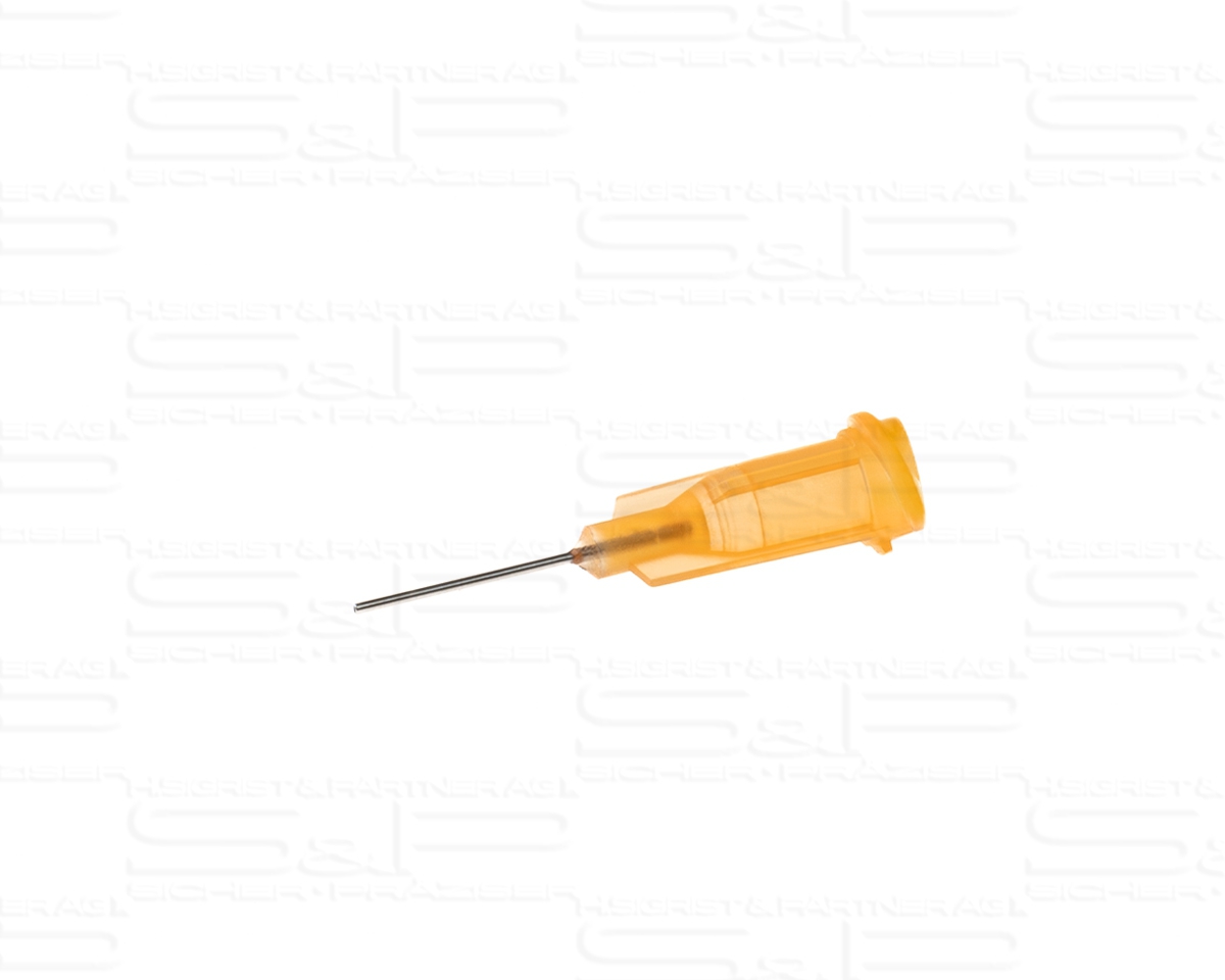 Dosiernadel, gerade, Gr. 23, orange, ½"