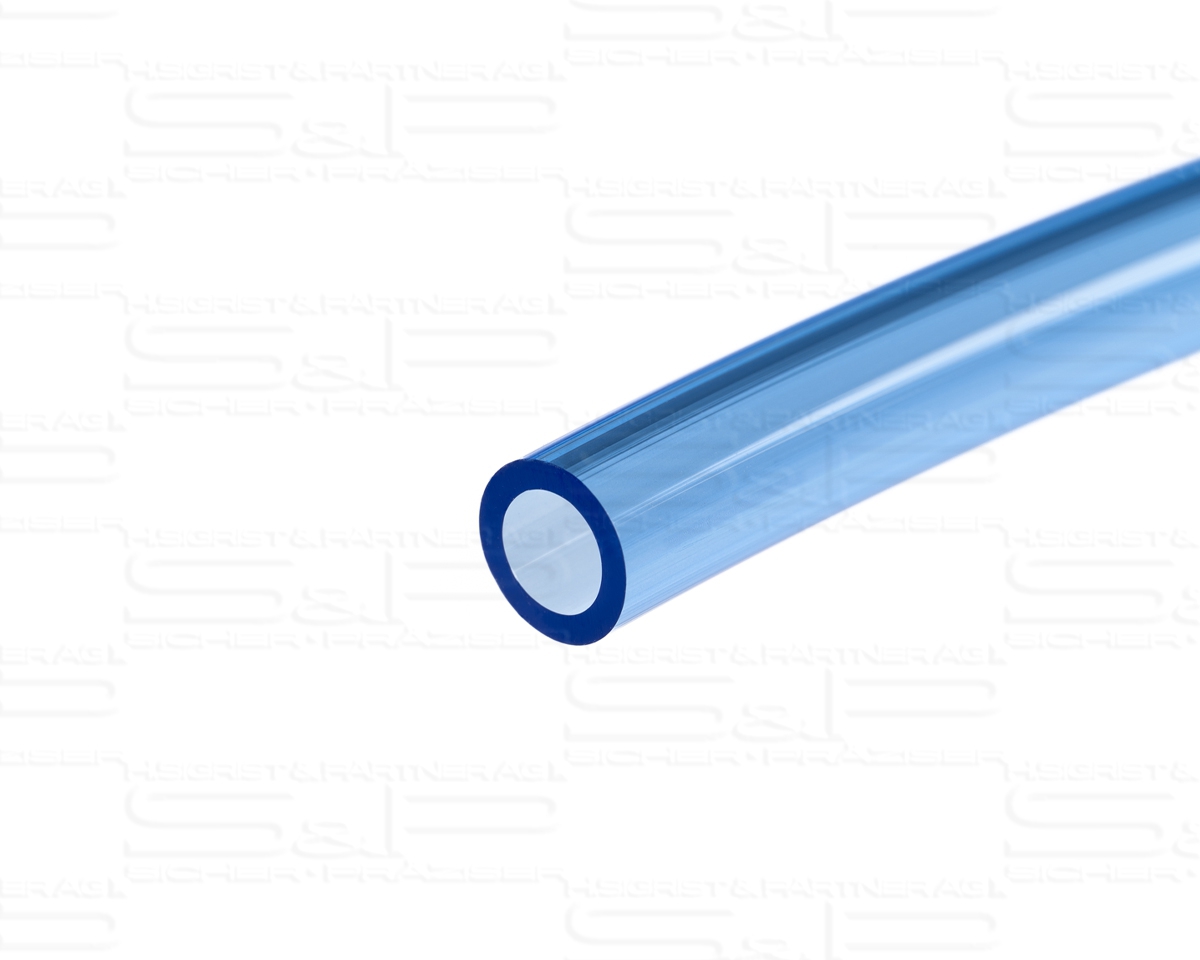 Pneumatic tube, polyurethane (blue transparent)